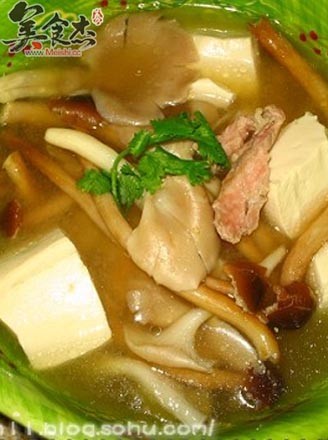 豆腐杂菇大酱汤的做法