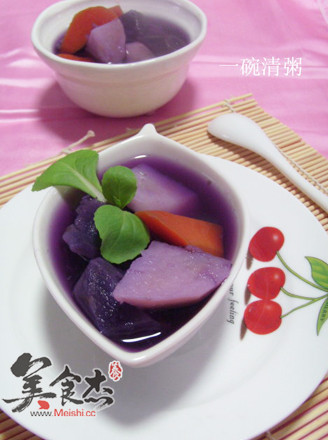 紫薯土豆汤的做法
