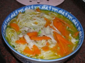 胡萝卜汤面的做法