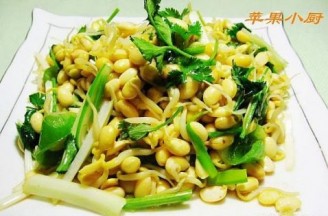 椒香炝黄豆芽的做法