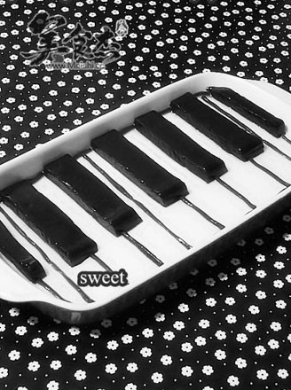 黑白琴键冻的做法