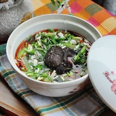 丝瓜紫菜香菇咸蛋汤