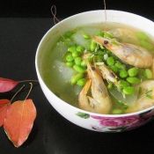 海虾毛豆冬瓜汤