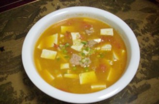 番茄豆腐丸子汤的做法