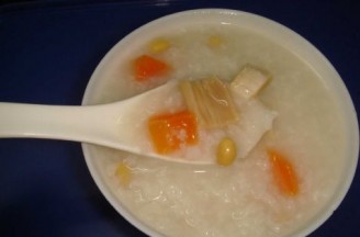 黄豆瑶柱粥的做法