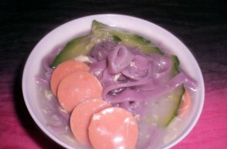紫薯面条的做法
