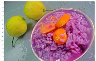 橘香紫薯粥的做法