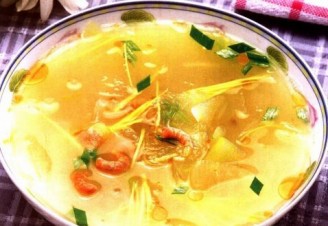 冬瓜海米解毒汤的做法