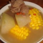 冬瓜玉米骨头汤的做法