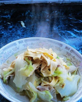 干豆腐炖白菜的做法
