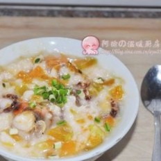 南瓜扇贝疙瘩汤的做法