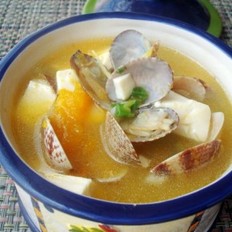 蛤蜊豆腐南瓜浓汤