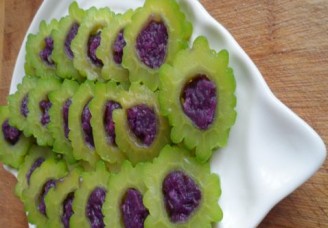 紫薯苦瓜的做法