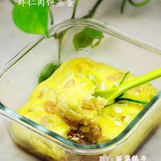 虾仁肉饼蒸蛋
