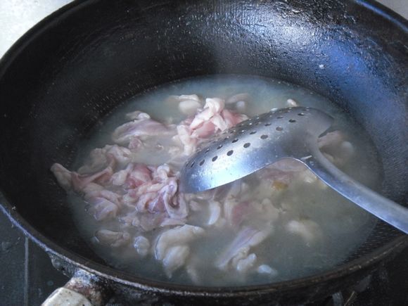 汆汤肉的制作过程图片