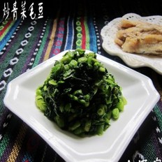 炒青菜毛豆