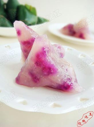 紫薯水晶粽的做法